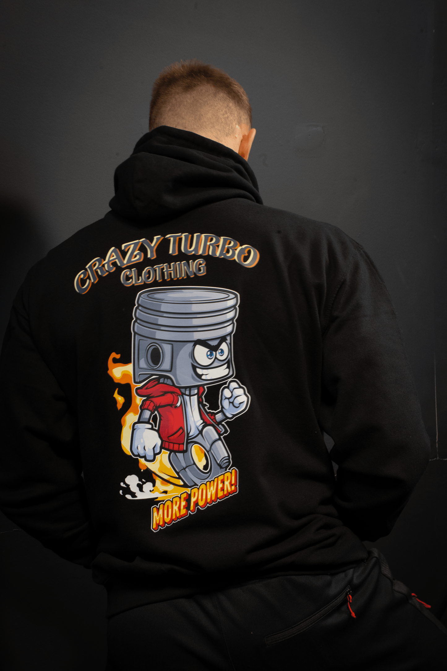The Crazy Turbo Hoodie V2 - Piston Power