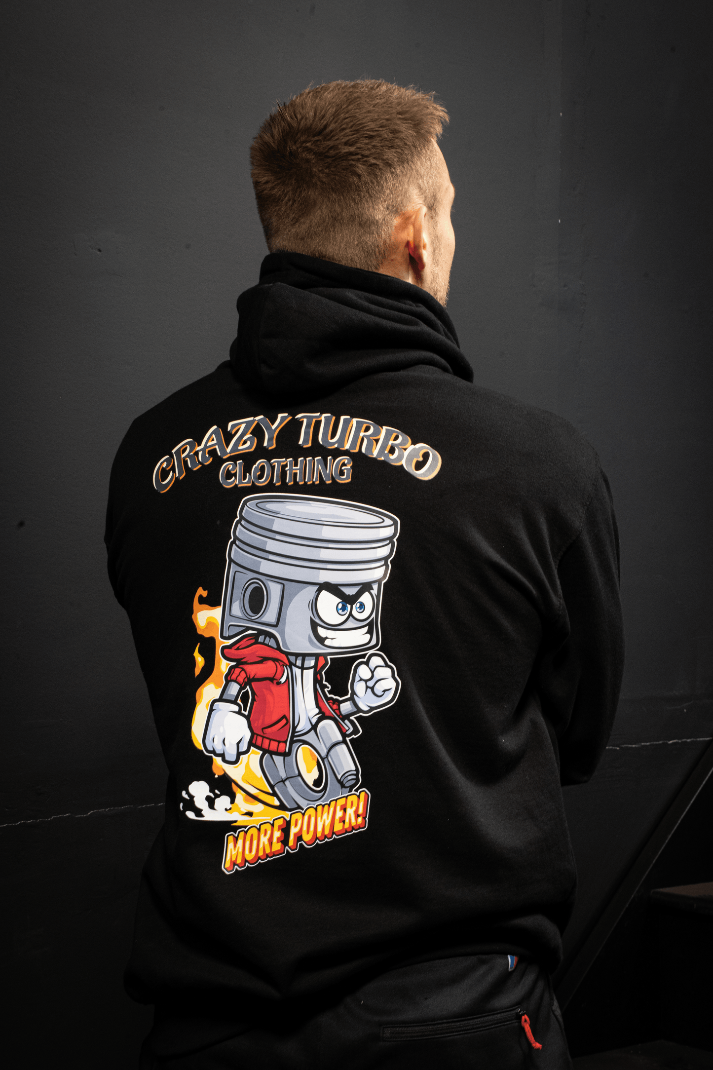 The Crazy Turbo Hoodie V2 - Piston Power