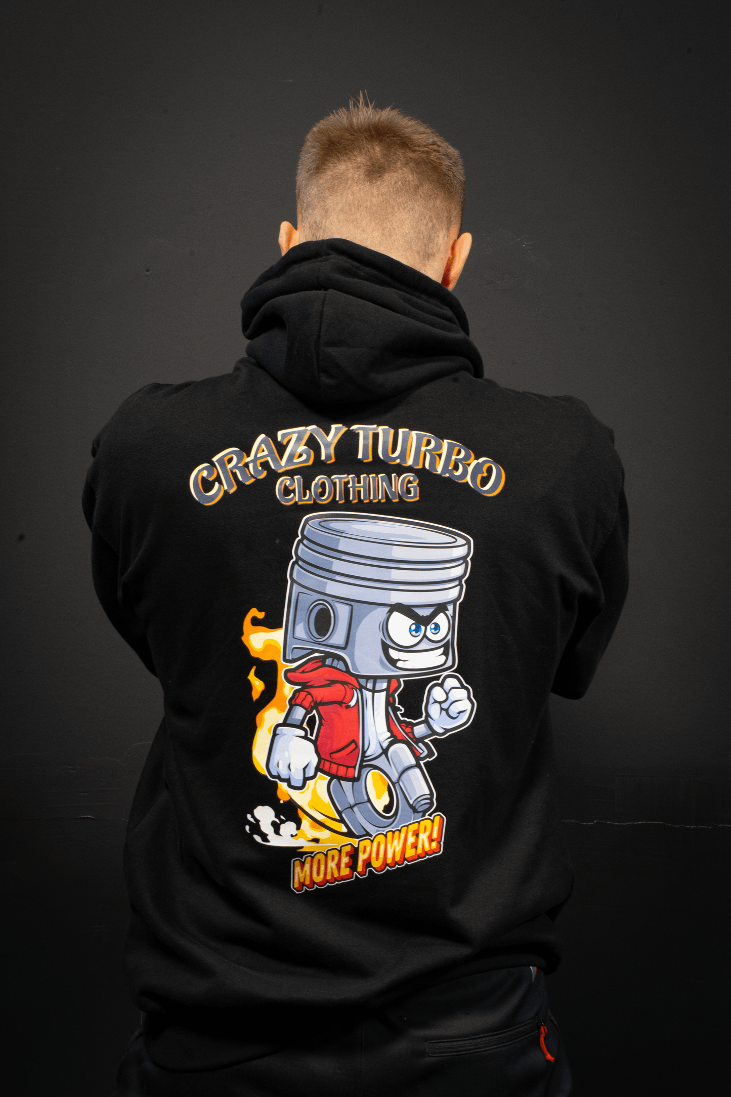 The Crazy Turbo Hoodie V2 - Piston Power
